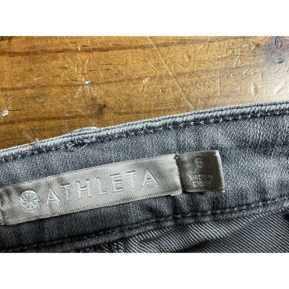Athleta Jeans Womens Size 6 Stretch Gray 5-Pocket Skinny Fit - Picture 5 of 10